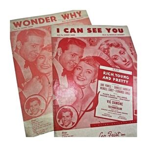 Wonder Why‎ I Can See You Rich Young Pretty  Music Sammy Cahn Nicholas Brodszky